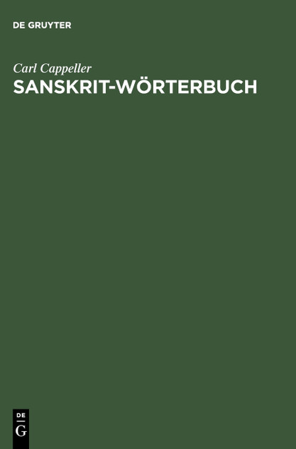Sanskrit-Wörterbuch Sanskrit-Wörterbuch