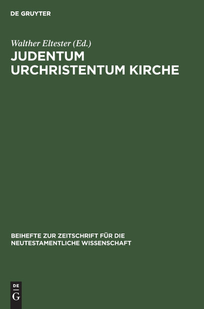 Judentum Urchristentum Kirche Judentum Urchristentum Kirche