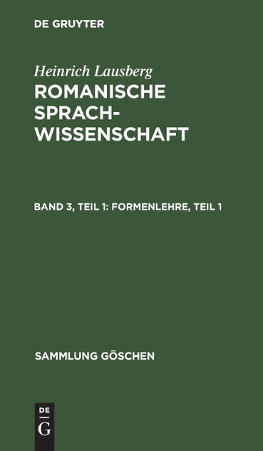 Formenlehre, Teil 1 Formenlehre, Teil 1