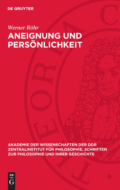 Aneignung und Persönlichkeit Aneignung und Persönlichkeit