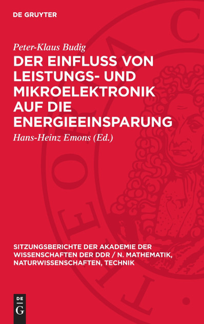 Der Einfluß von Leistungs- und Mikroelektronik auf die Energieeinsparung Der Einfluß von Leistungs- und Mikroelektronik auf die Energieeinsparung
