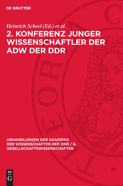 2. Konferenz junger Wissenschaftler der AdW der DDR 2. Konferenz junger Wissenschaftler der AdW der DDR