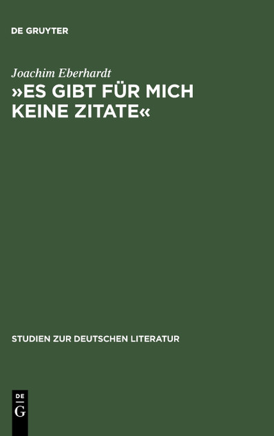 Es gibt für mich keine Zitate Es gibt für mich keine Zitate