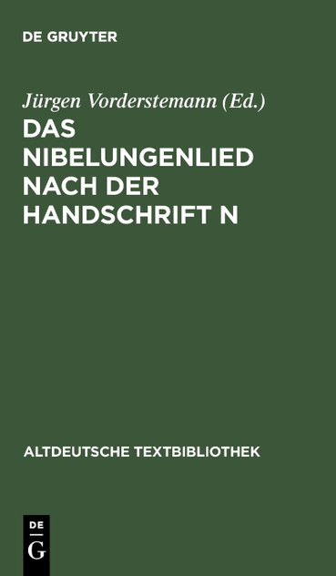 Das Nibelungenlied nach der Handschrift n Das Nibelungenlied nach der Handschrift n