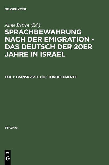 Transkripte und Tondokumente