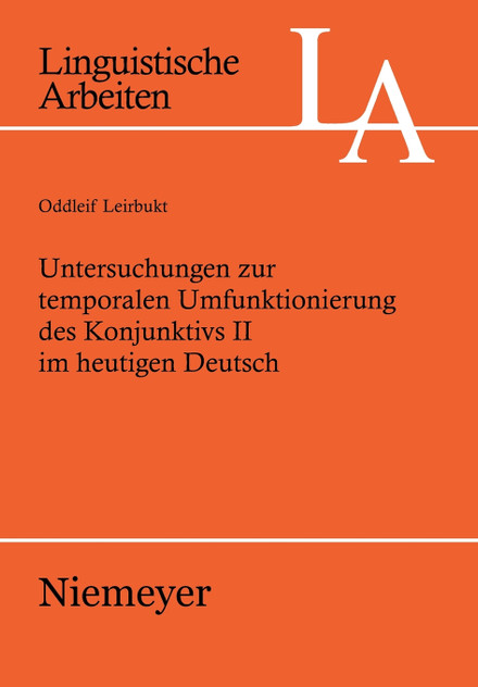 Untersuchungen zur temporalen Umfunktionierung des Konjunktivs II im heutigen Deutsch Untersuchungen zur temporalen Umfunktionierung des Konjunktivs II im heutigen Deutsch