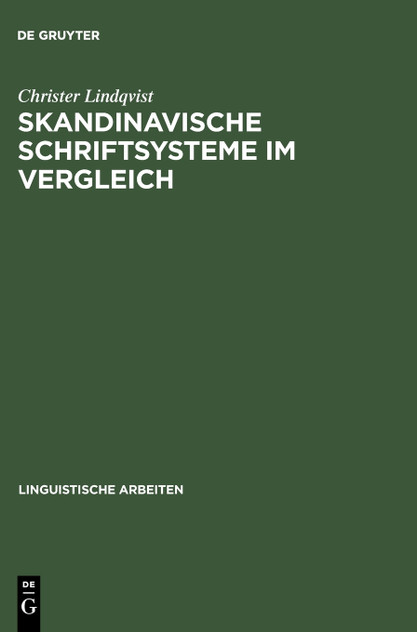 Skandinavische Schriftsysteme im Vergleich Skandinavische Schriftsysteme im Vergleich