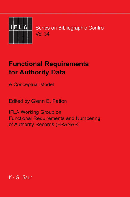 Functional Requirements for Authority Data