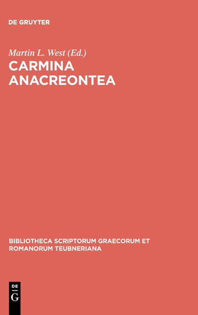 Carmina Anacreontea Carmina Anacreontea