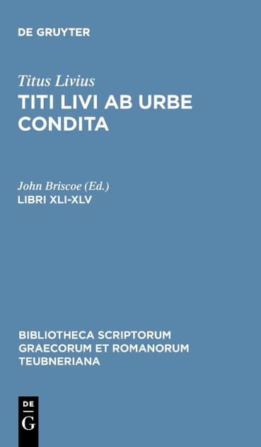 Libri XLI-XLV Libri XLI-XLV
