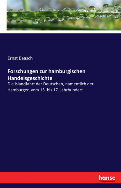 Forschungen zur hamburgischen Handelsgeschichte Forschungen zur hamburgischen Handelsgeschichte