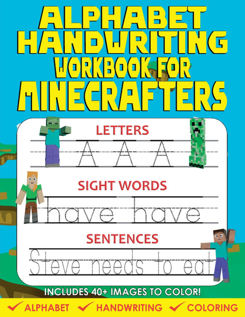 Alphabet Handwriting Workbook For Minecrafters Alphabet Handwriting Workbook For Minecrafters