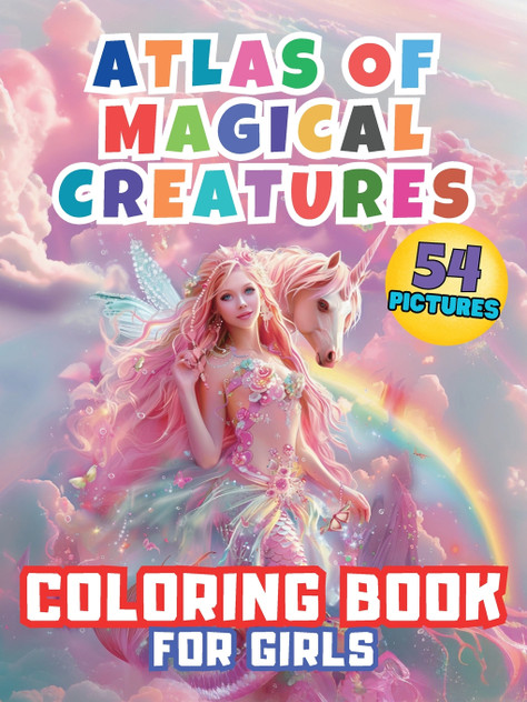 Atlas of Magical Creatures Coloring Book For Girls Atlas of Magical Creatures Coloring Book For Girls