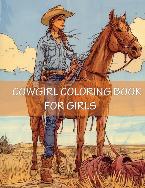 Cowgirl Coloring Book For Girls Cowgirl Coloring Book For Girls