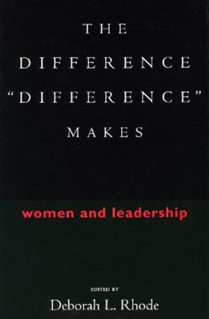 The Difference "Difference" Makes