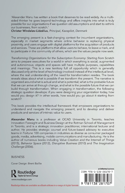 Transforming Organizations for the Subscription Economy