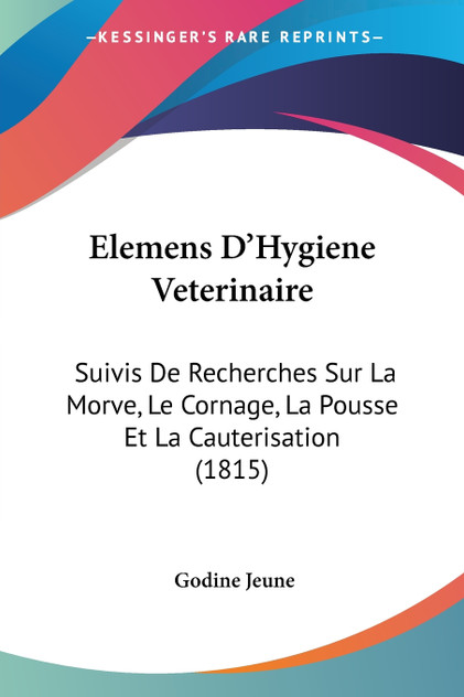 Elemens D'Hygiene Veterinaire Elemens D'Hygiene Veterinaire