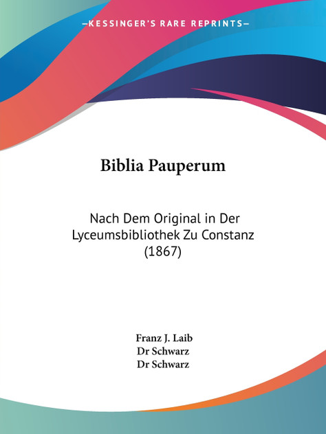 Biblia Pauperum Biblia Pauperum