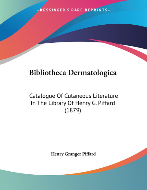 Bibliotheca Dermatologica Bibliotheca Dermatologica