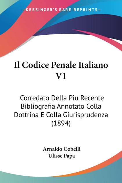 Il Codice Penale Italiano V1 Il Codice Penale Italiano V1