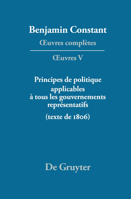 Principes de politique applicables à tous les gouvernements représentatifs Principes de politique applicables à tous les gouvernements représentatifs