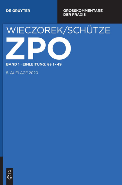 Einleitung; §§ 1-49 Einleitung; §§ 1-49
