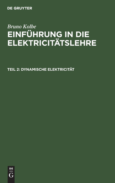Dynamische Elektricität