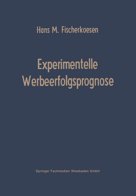 Experimentelle Werbeerfolgsprognose