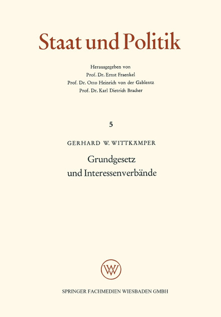 Grundgesetz und Interessenverbände Grundgesetz und Interessenverbände