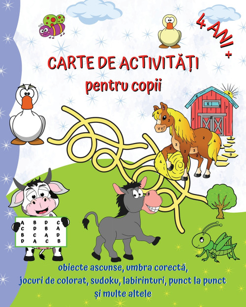Carte de Activități pentru copii 4 ANI + Carte de Activități pentru copii 4 ANI +