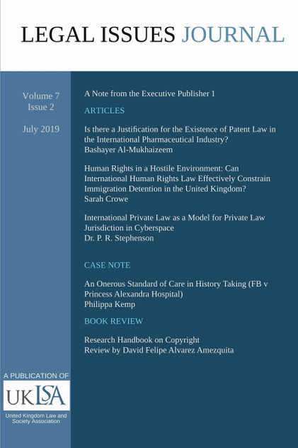 Legal Issues Journal 7(2) Legal Issues Journal 7(2)
