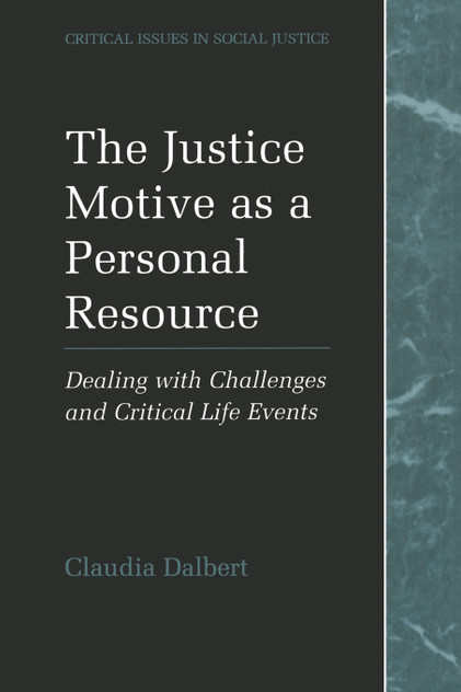 The Justice Motive as a Personal Resource