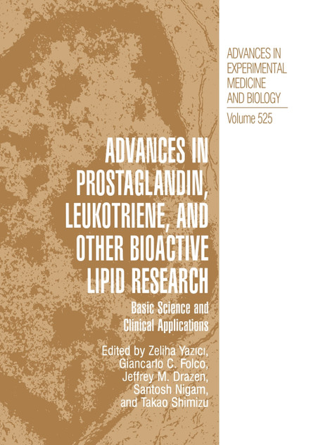 Advances in Prostaglandin, Leukotriene, and other Bioactive Lipid Research