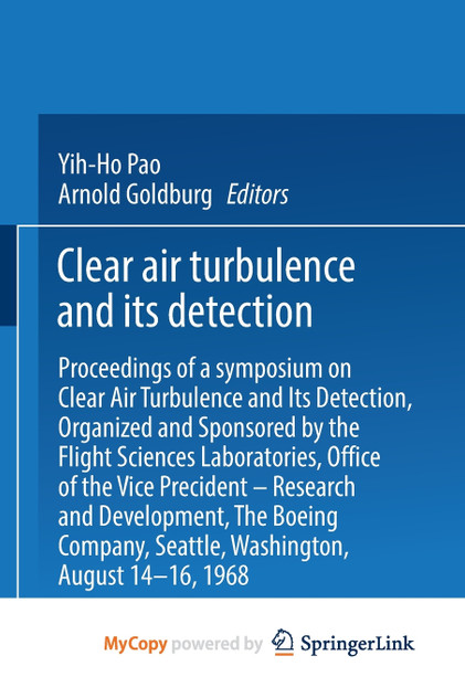 Clear Air Turbulence and Its Detection Clear Air Turbulence and Its Detection