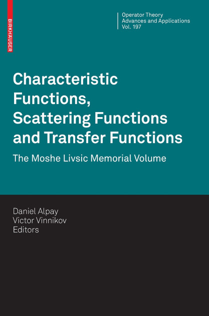 Characteristic Functions, Scattering Functions and Transfer Functions