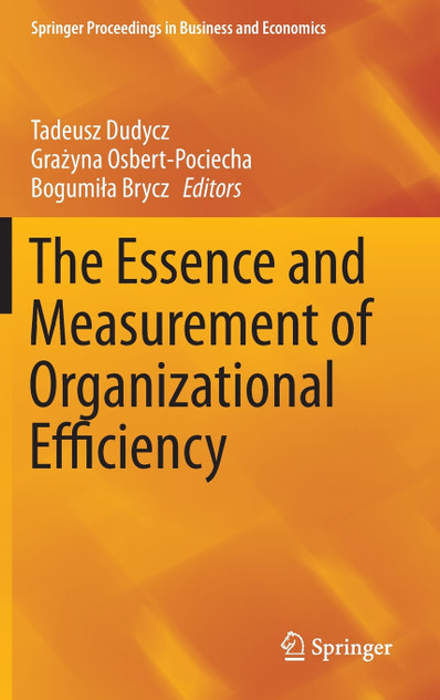The Essence and Measurement of Organizational Efficiency