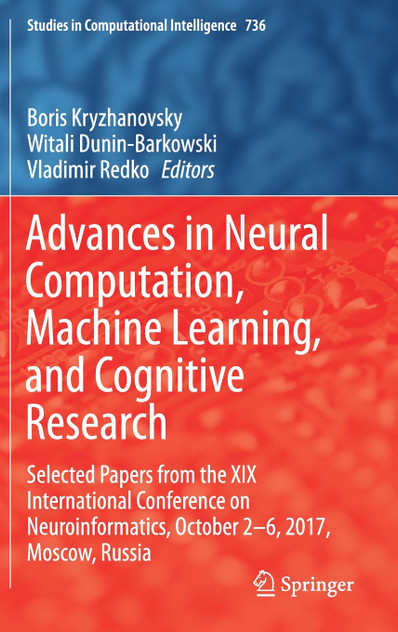 Advances in Neural Computation, Machine Learning, and Cognitive Research