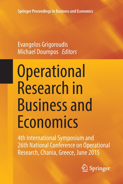 Operational Research in Business and Economics