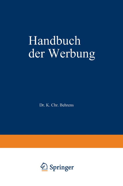 Handbuch der Werbung Handbuch der Werbung