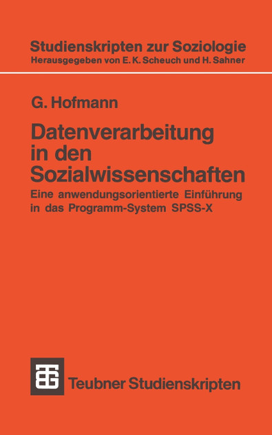 Datenverarbeitung in den Sozialwissenschaften