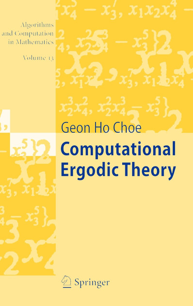 Computational Ergodic Theory Computational Ergodic Theory