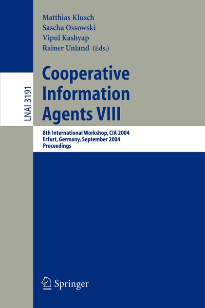 Cooperative Information Agents VIII