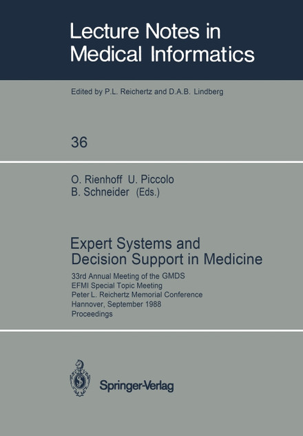 Expert Systems and Decision Support in Medicine Expert Systems and Decision Support in Medicine