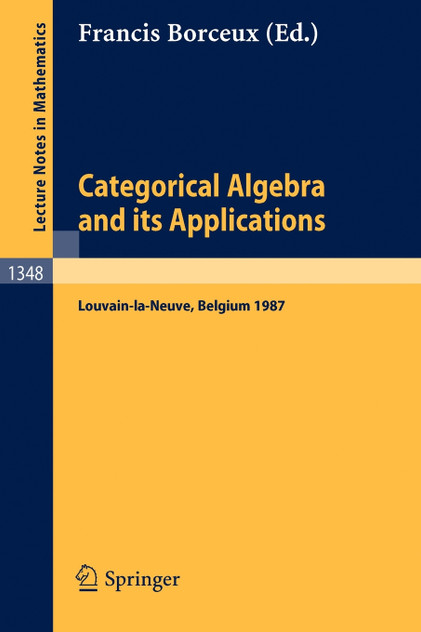 Categorical Algebra and its Applications