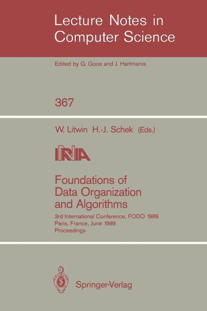 Foundations of Data Organization and Algorithms