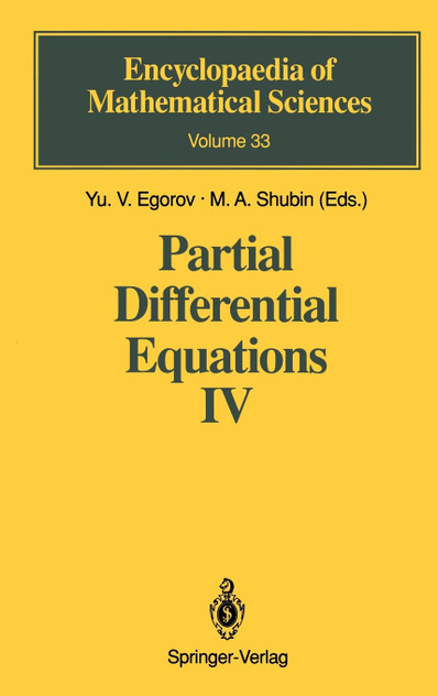 Partial Differential Equations IV