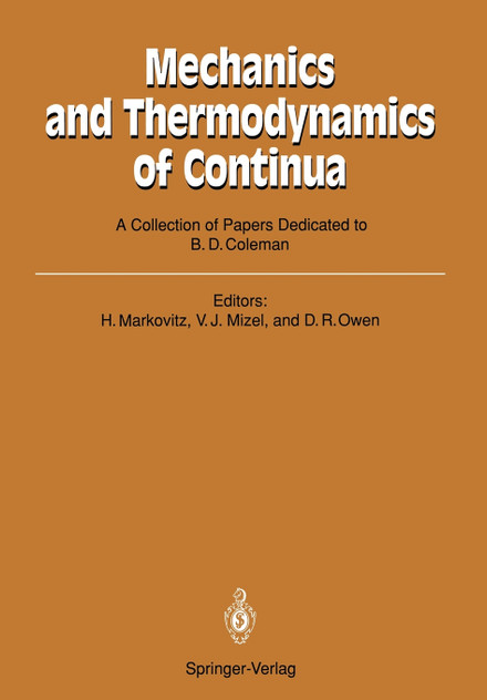 Mechanics and Thermodynamics of Continua