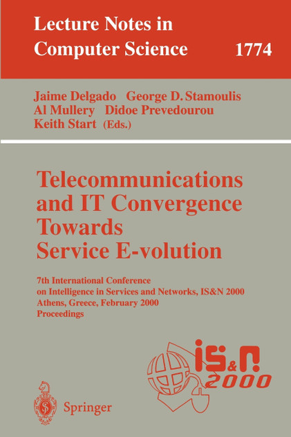 Telecommunications and IT Convergence. Towards Service E-volution