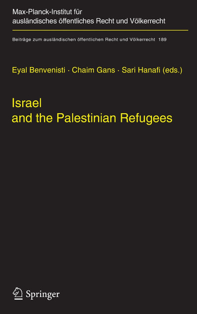 Israel and the Palestinian Refugees Israel and the Palestinian Refugees