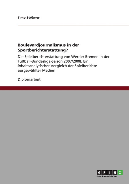 Boulevardjournalismus in der Sportberichterstattung? Boulevardjournalismus in der Sportberichterstattung?